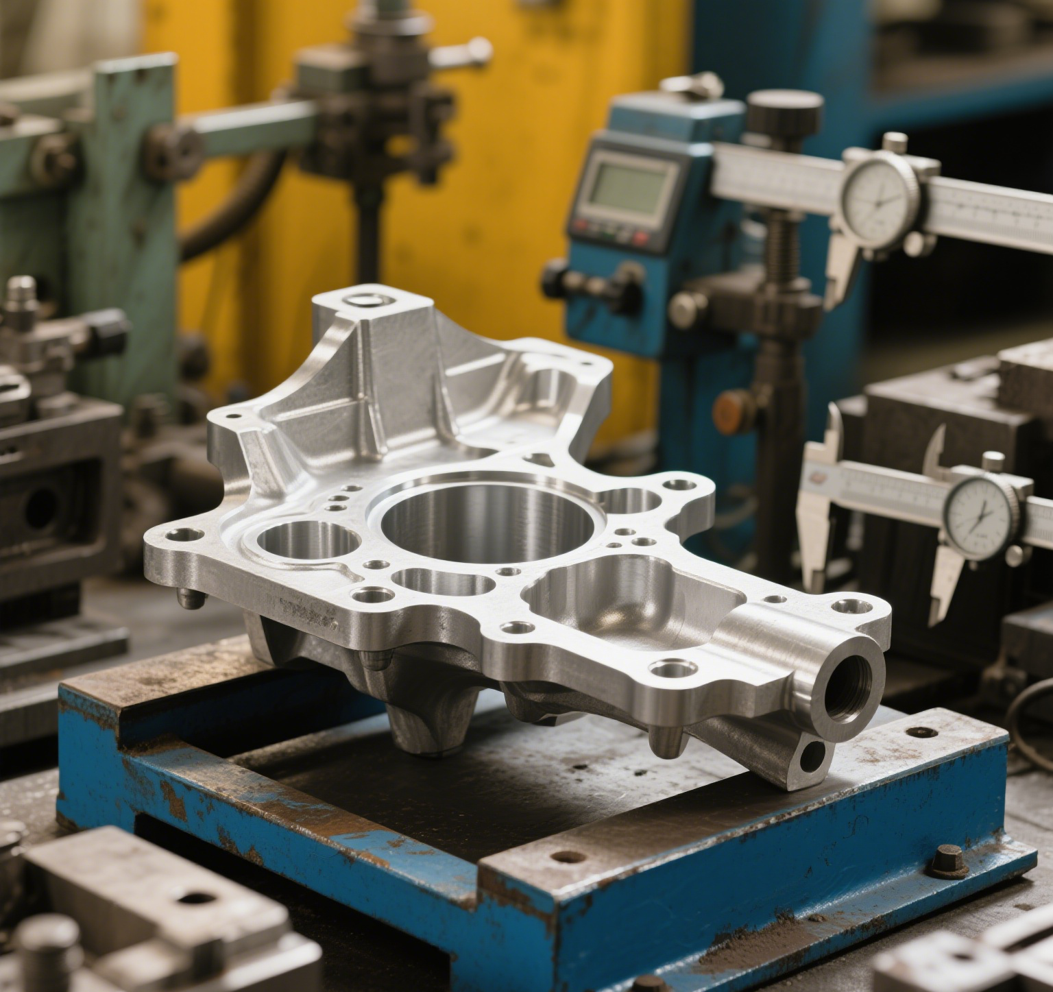 Partie métal dans le cadre industriel